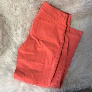 Peach color jeans brand is Refuge in size 14.